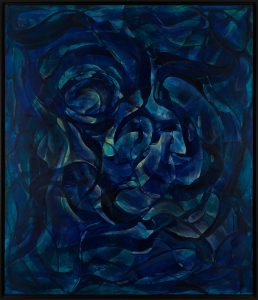 From the Deep 120 x 140 cm Mixed media and paper on linen