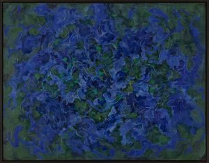 Jardin de Paris 70 x 90 cm Acrylic and pigments on canvas