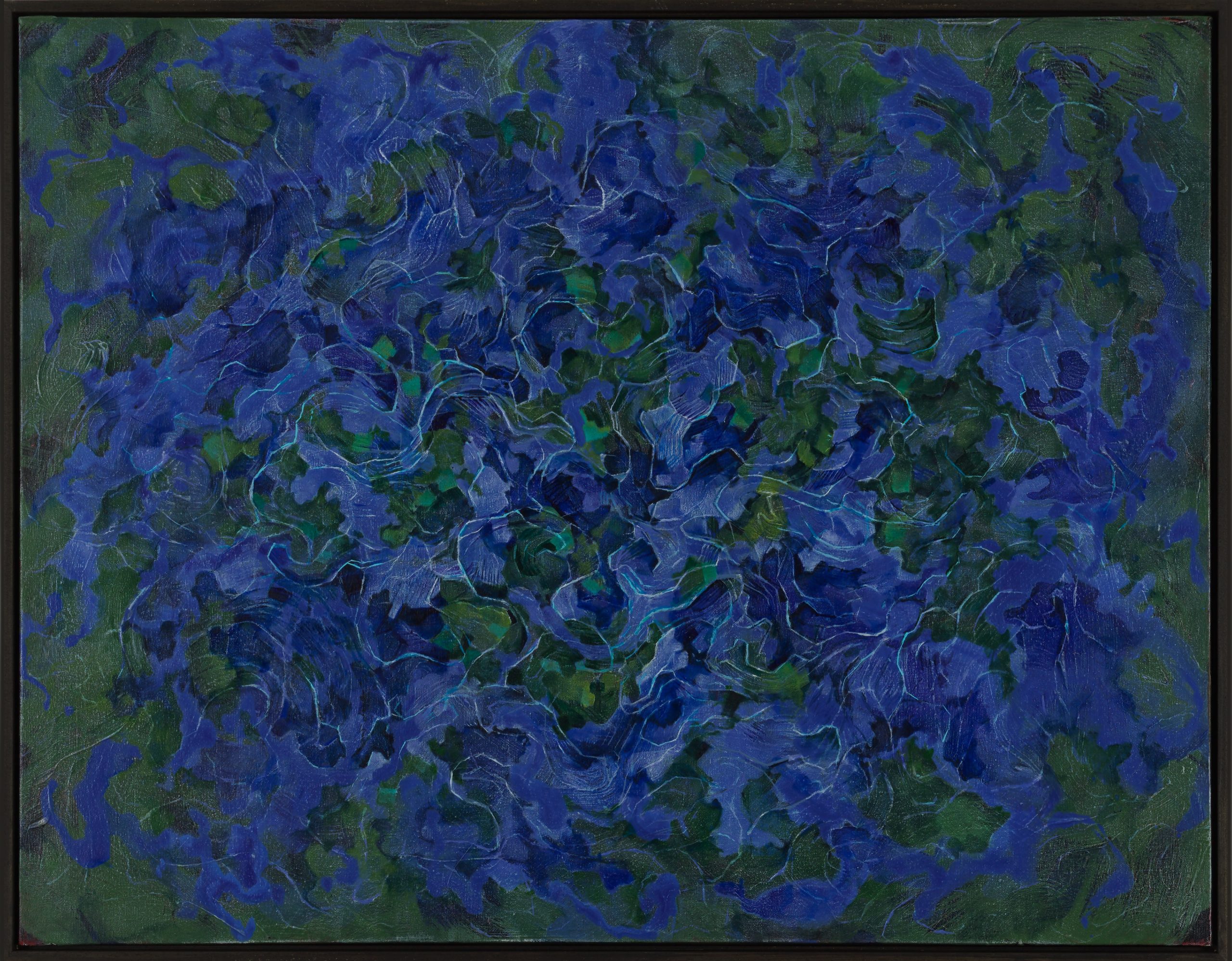Jardin de Paris 70 x 90 cm Acrylic and pigments on canvas