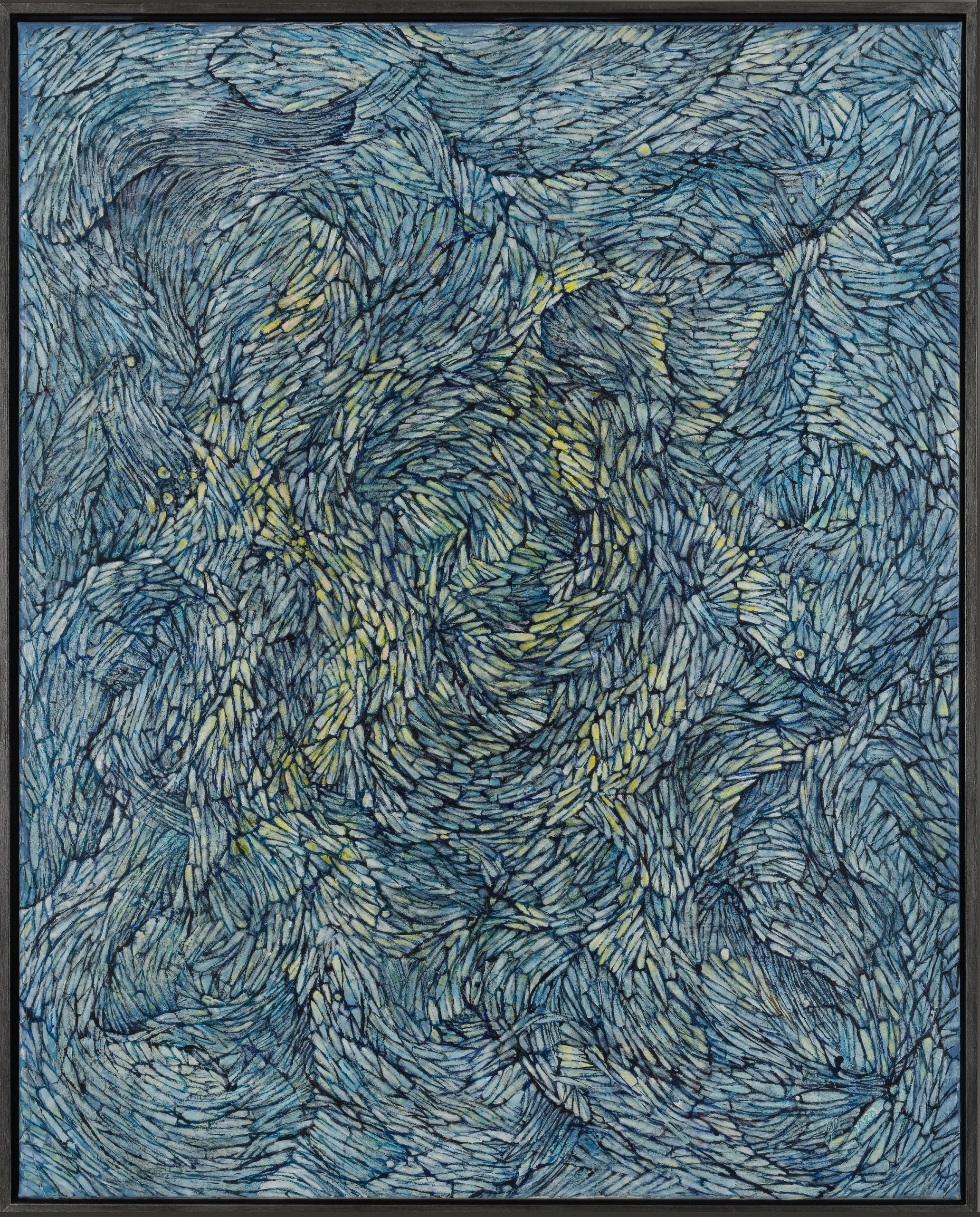 Loving Vincent 80 x 100 cm Mixed media and paper on linen