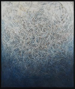 Spangle Makers 100 x 120 cm Acrylic and pigments on linen