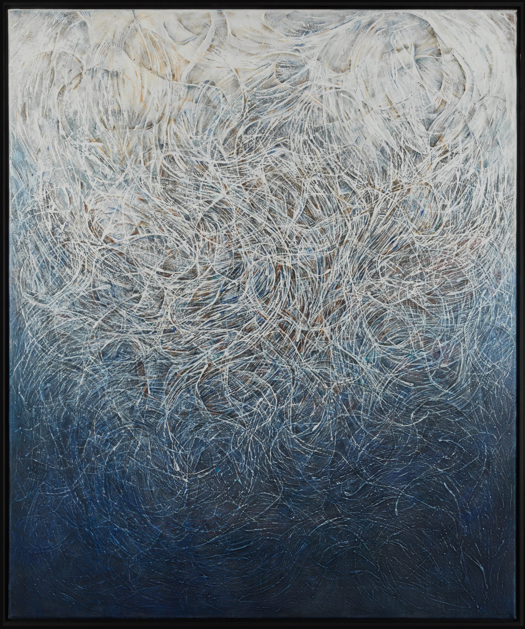 Spangle Makers 100 x 120 cm Acrylic and pigments on linen